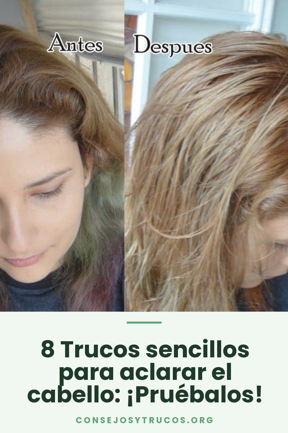 8 Trucos sencillos para aclarar el cabello: ¡Pruébalos!