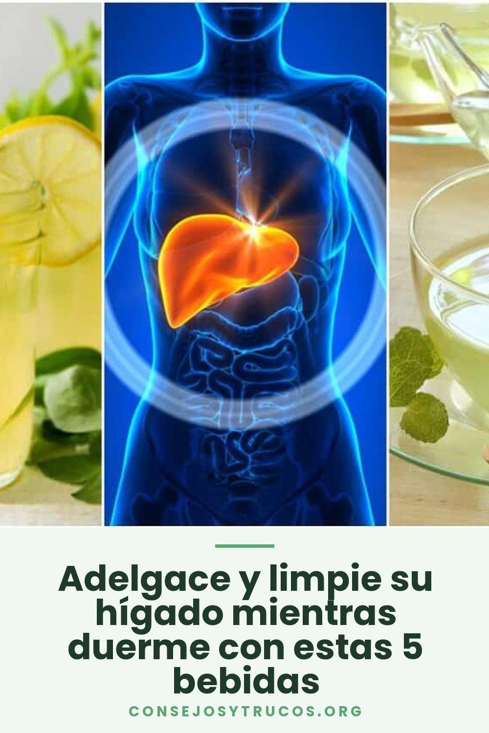 Adelgace y limpie su hígado mientras duerme con estas 5 bebidas