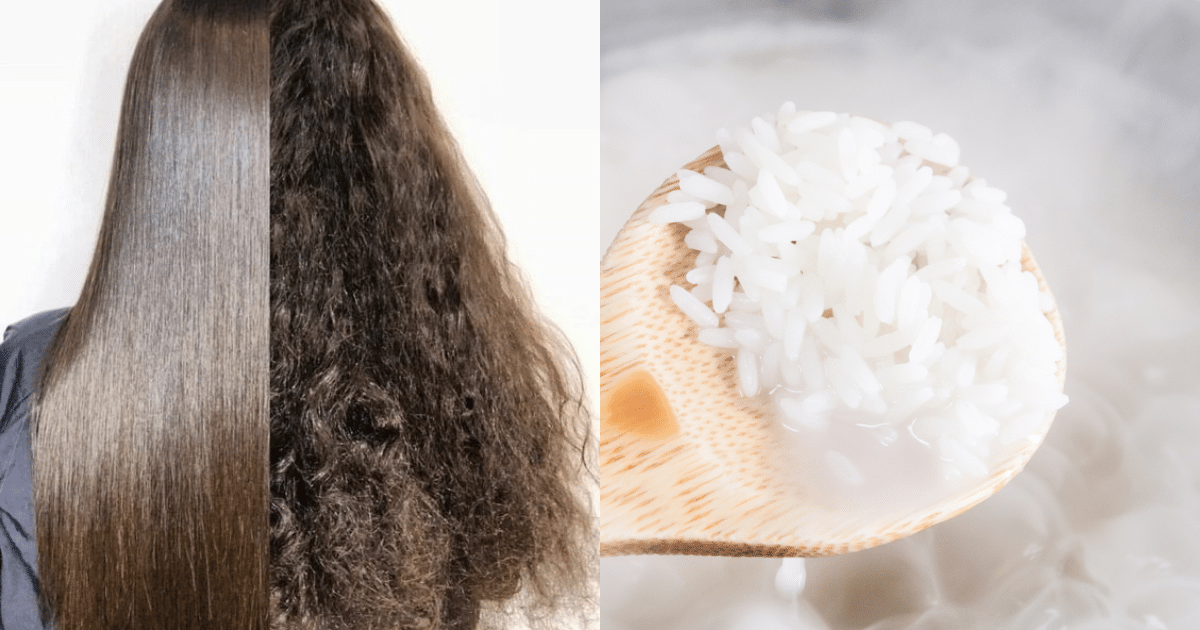 alisar el cabello de forma natural arroz