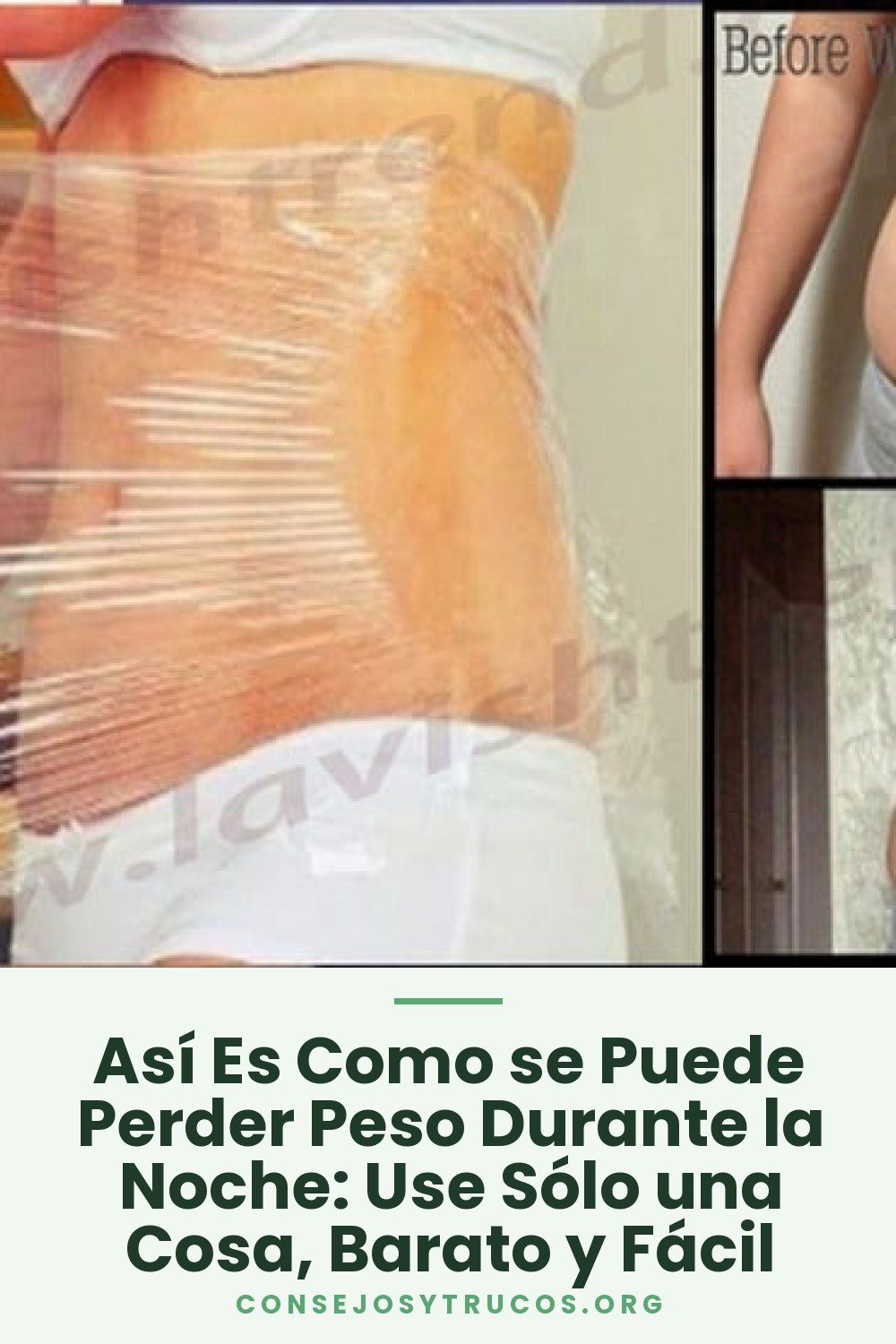 Así Es Como se Puede Perder Peso Durante la Noche: Use Sólo una Cosa, Barato y Fácil