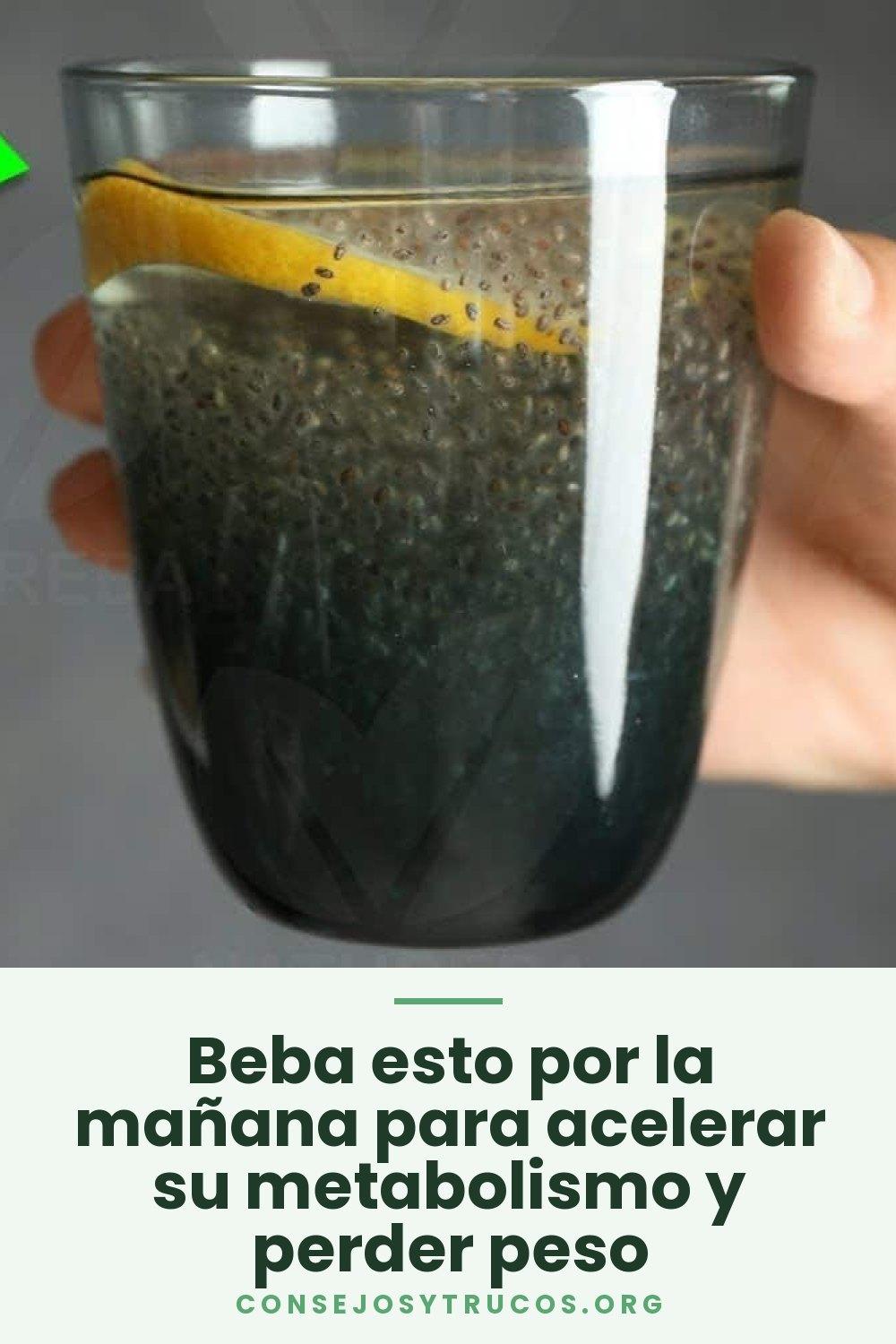 Beba esto por la mañana para acelerar su metabolismo y perder peso