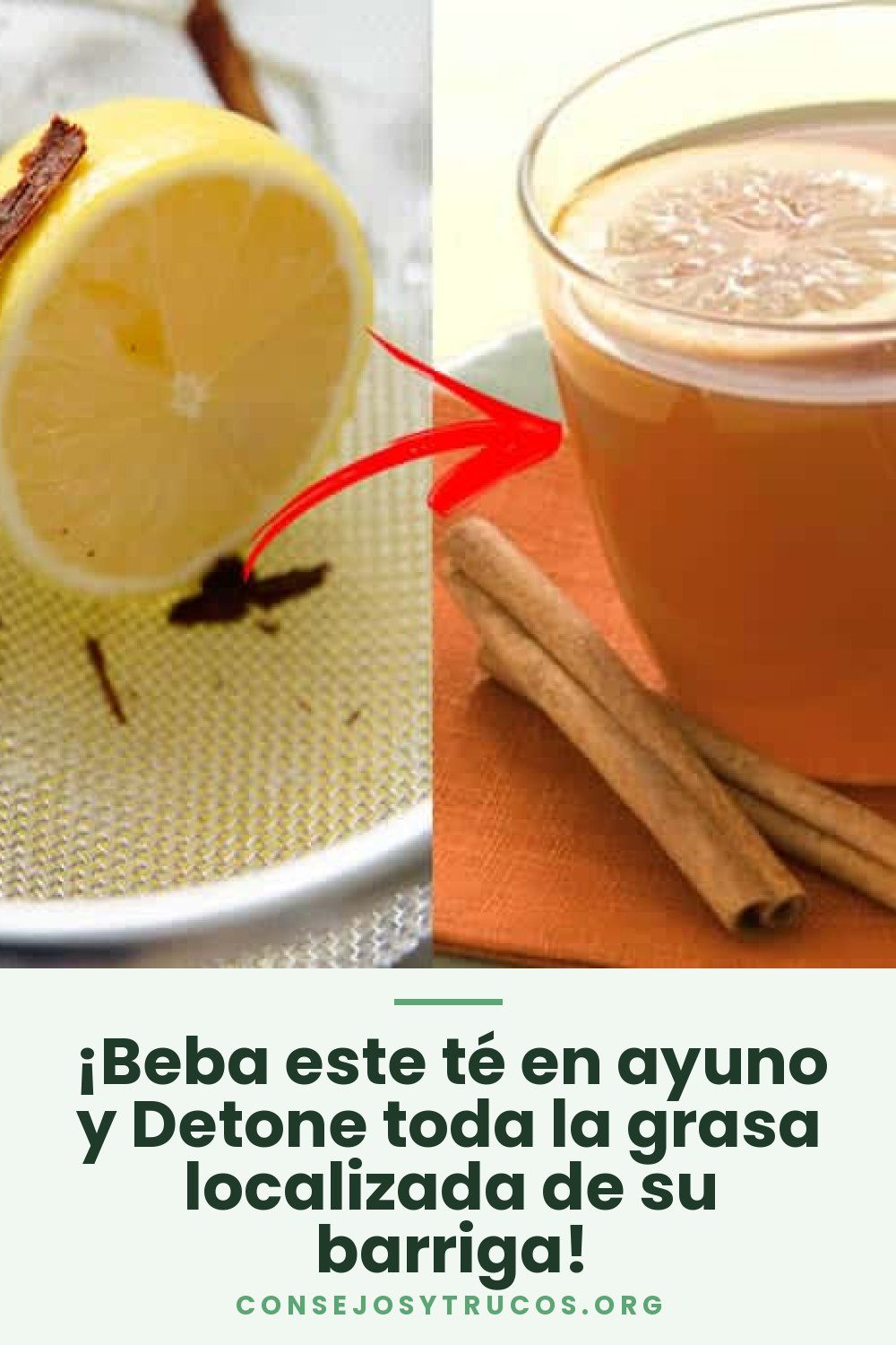 ¡Beba este té en ayuno y Detone toda la grasa localizada de su barriga!