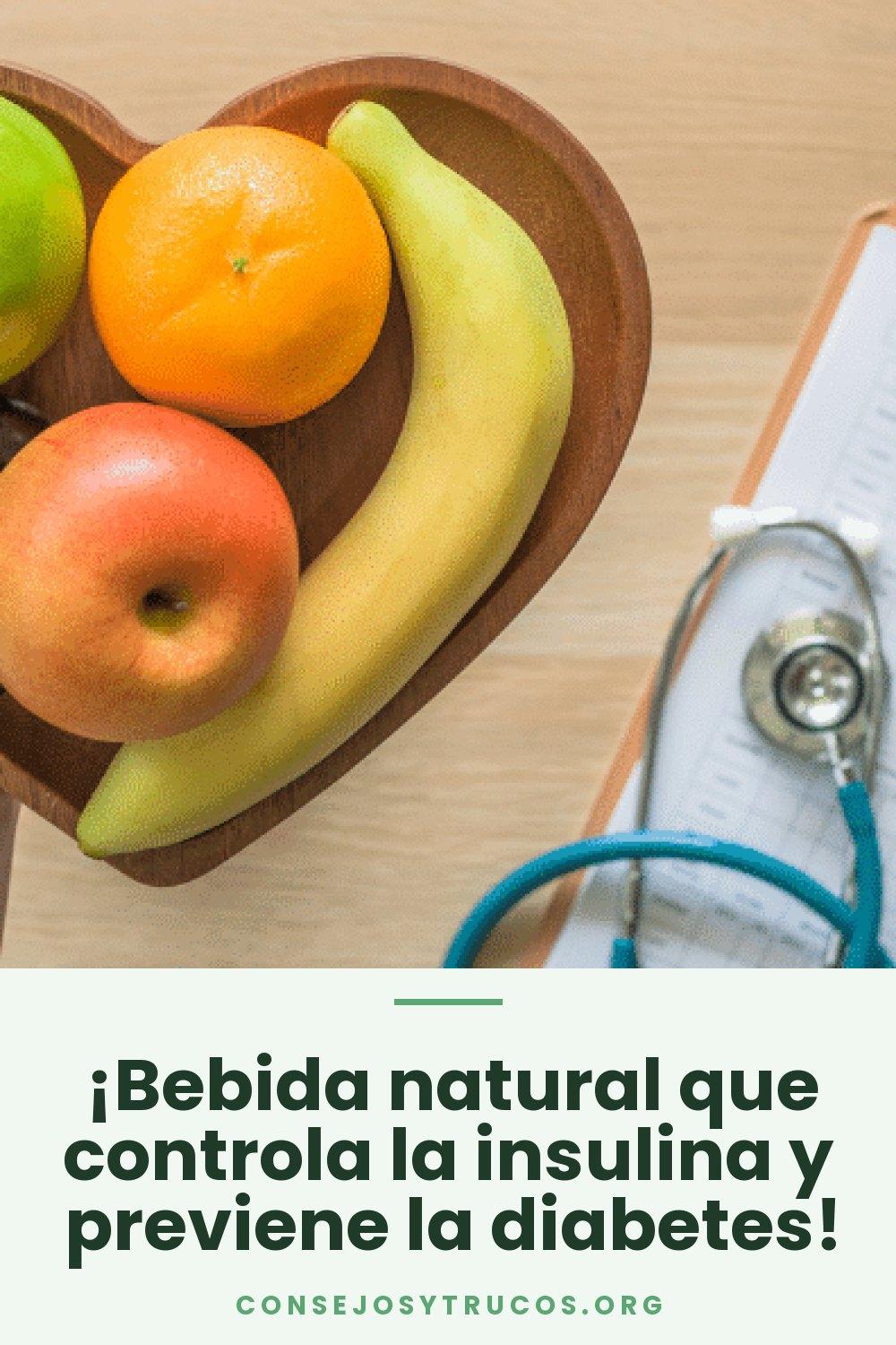 ¡Bebida natural que controla la insulina y previene la diabetes!