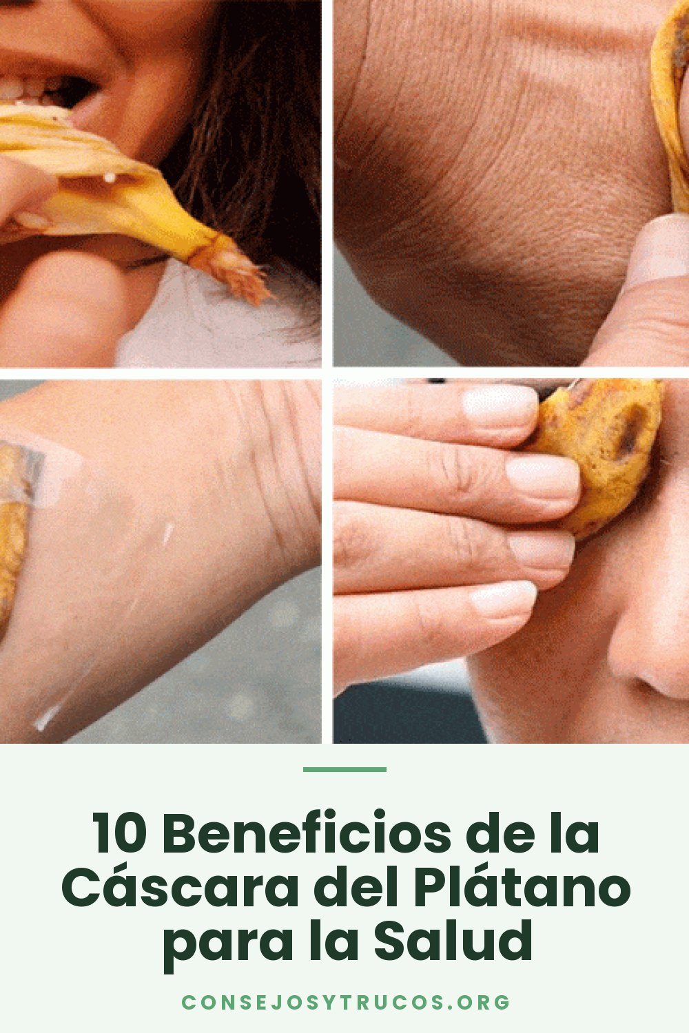 10 Beneficios de la Cáscara del Plátano para la Salud