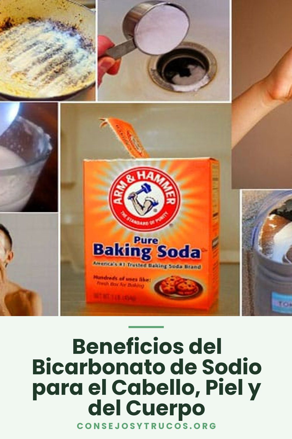 Beneficios del Bicarbonato de Sodio para el Cabello, Piel y del Cuerpo