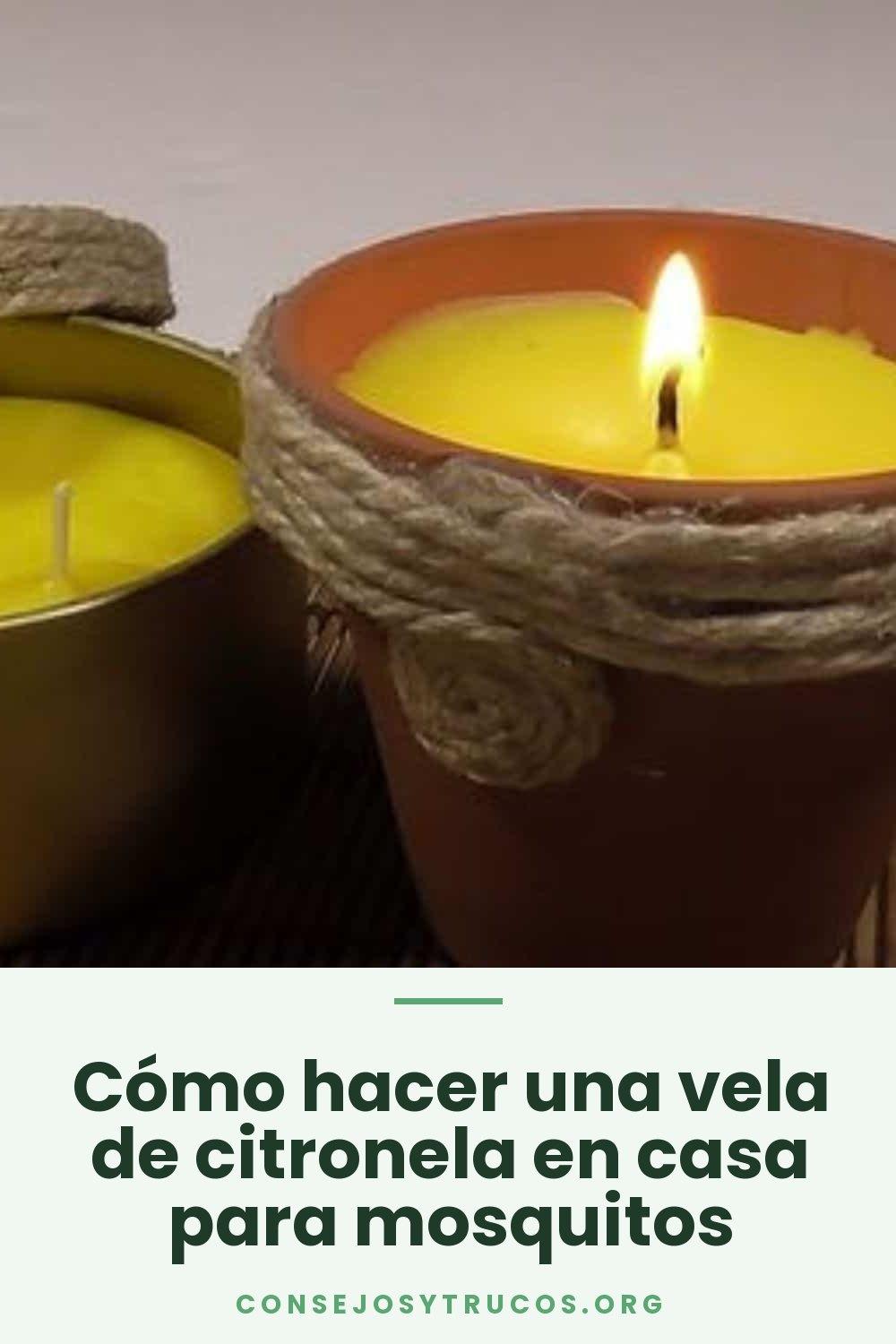 Cómo hacer una vela de citronela en casa para mosquitos