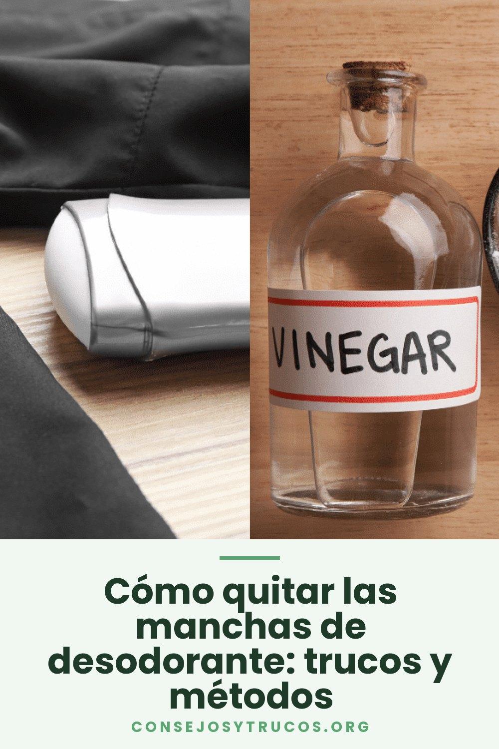 Cómo quitar las manchas de desodorante: trucos y métodos