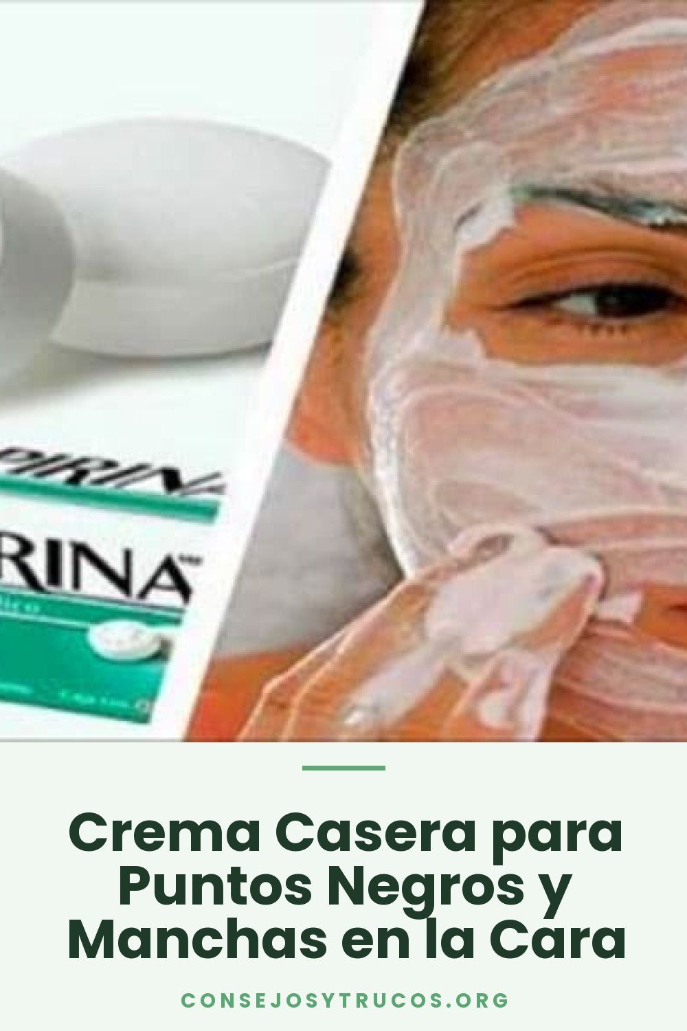 Crema Casera para Puntos Negros y Manchas en la Cara