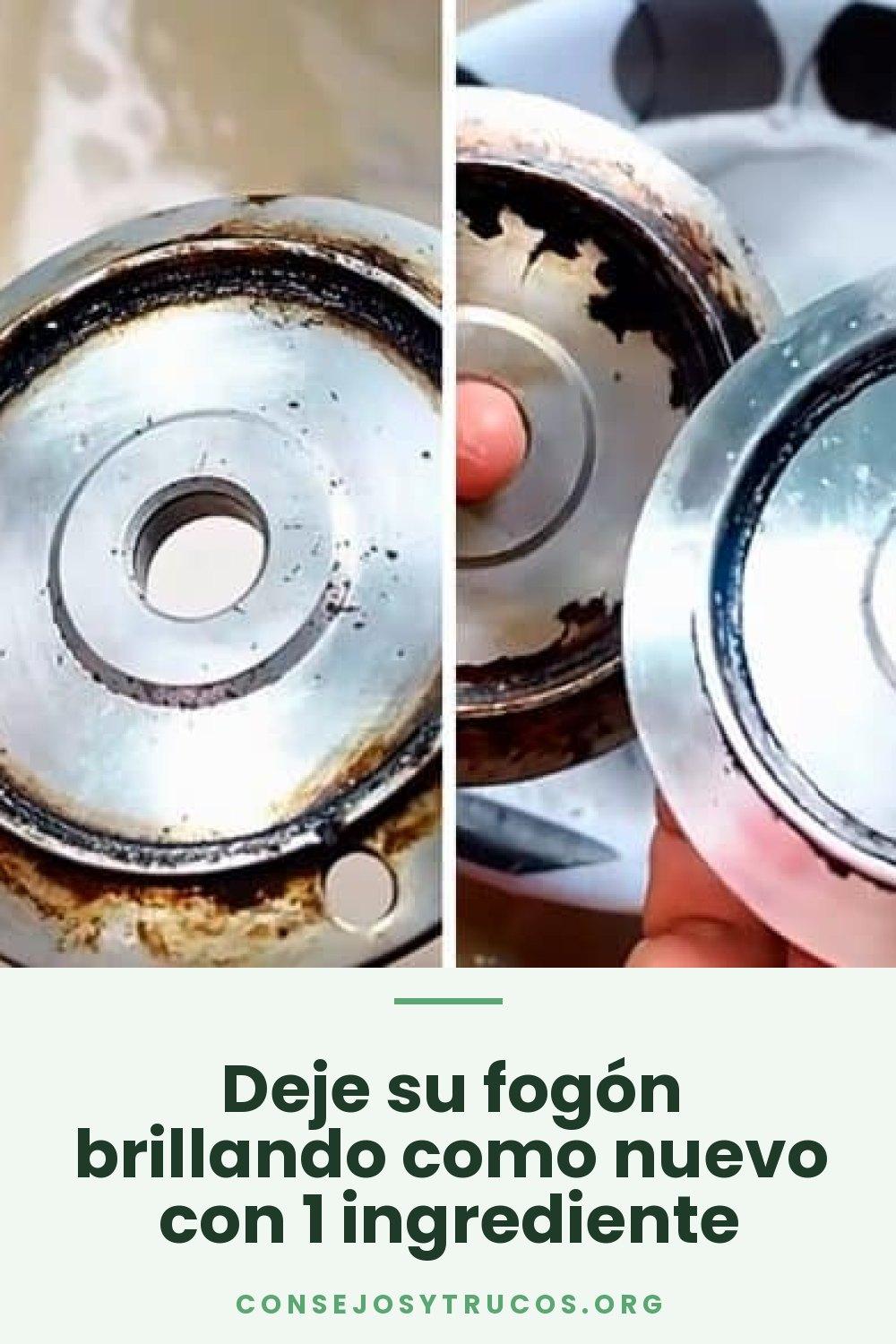 Deje su fogón brillando como nuevo con 1 ingrediente