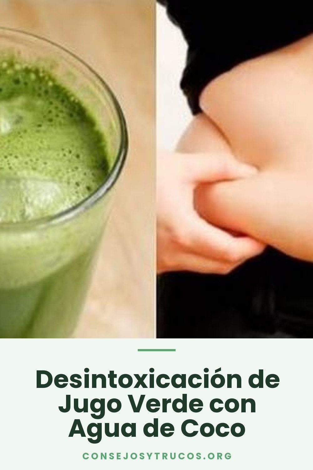 Desintoxicación de Jugo Verde con Agua de Coco