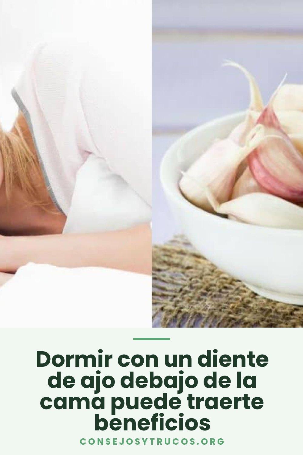 Dormir con un diente de ajo debajo de la cama puede traerte beneficios