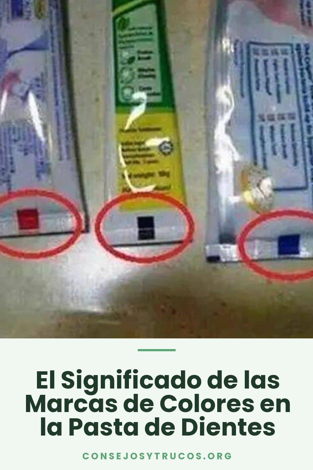 El Significado de las Marcas de Colores en la Pasta de Dientes