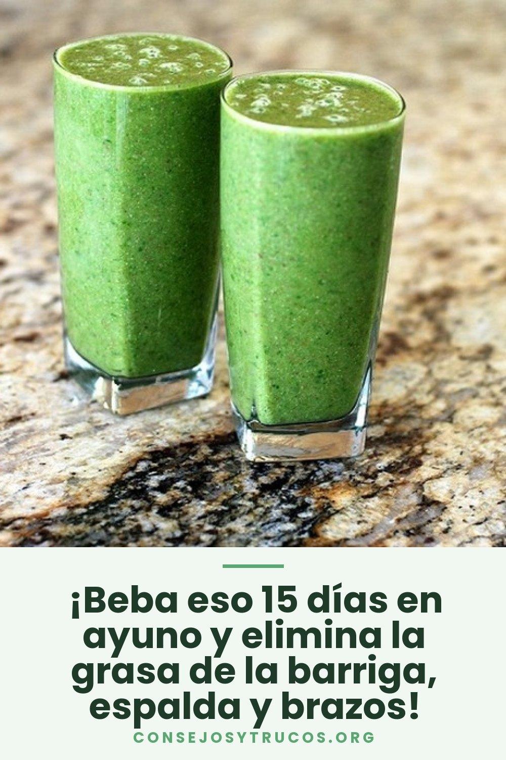 ¡Beba eso 15 días en ayuno y elimina la grasa de la barriga, espalda y brazos!
