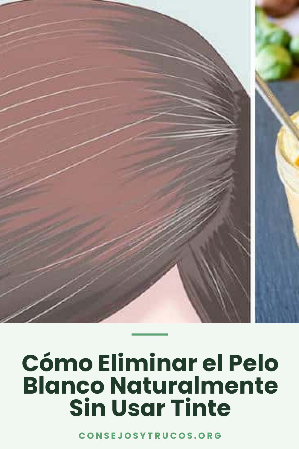 Cómo Eliminar el Pelo Blanco Naturalmente Sin Usar Tinte