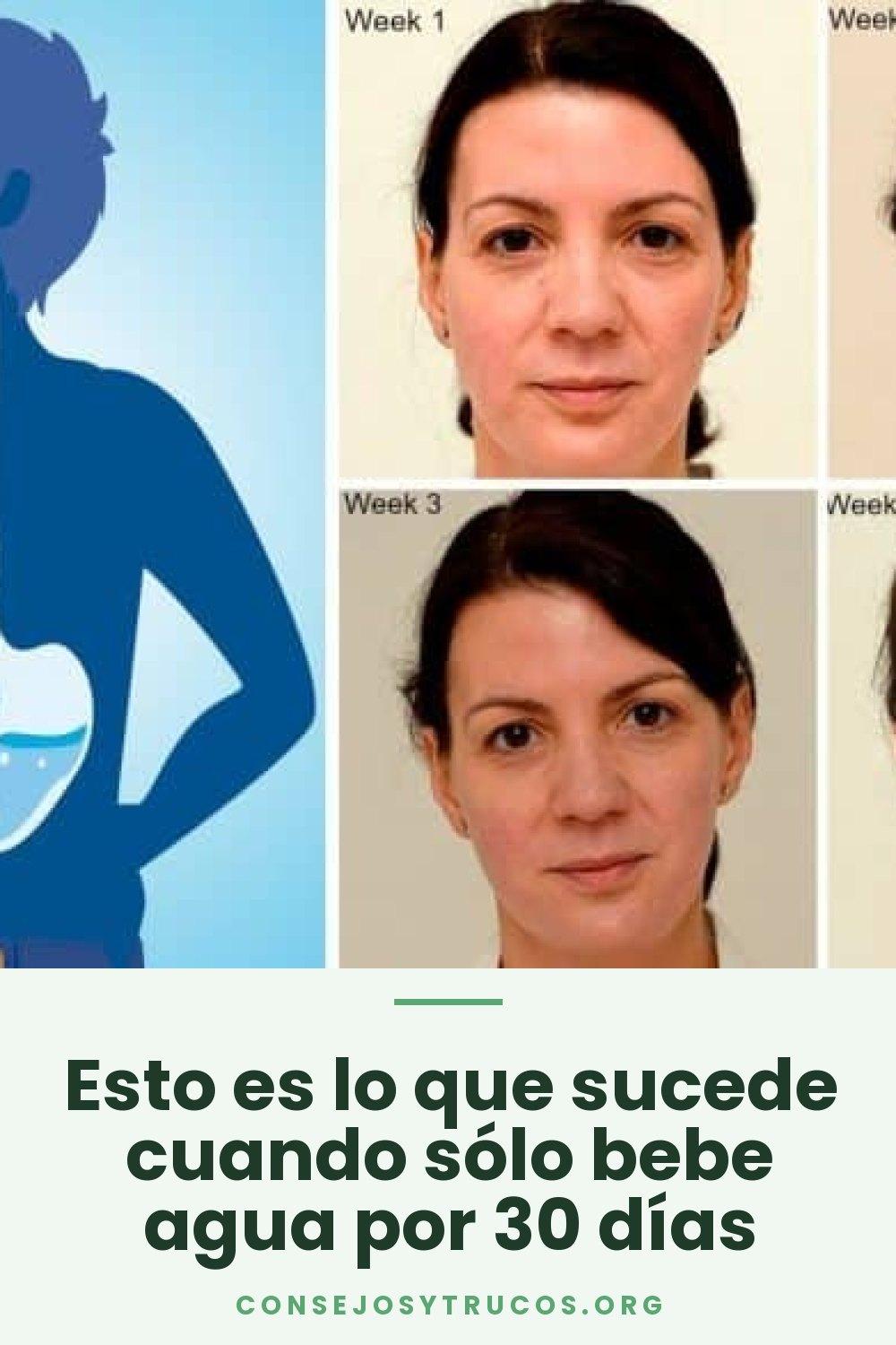 Esto es lo que sucede cuando sólo bebe agua por 30 días