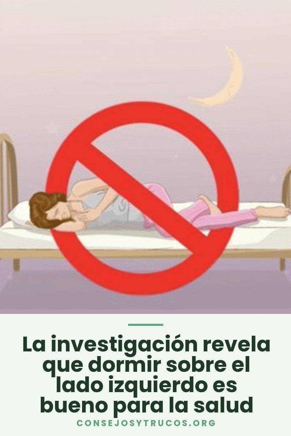 La investigación revela que dormir sobre el lado izquierdo es bueno para la salud