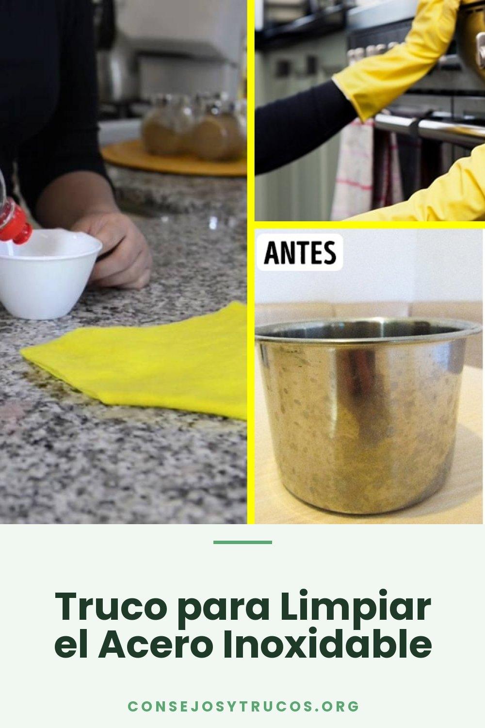 Truco para Limpiar el Acero Inoxidable