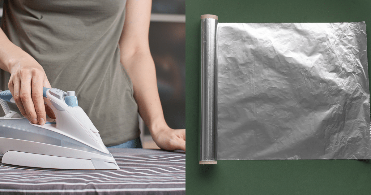 lo que pasa si cubres la tabla de planchar con papel de aluminio