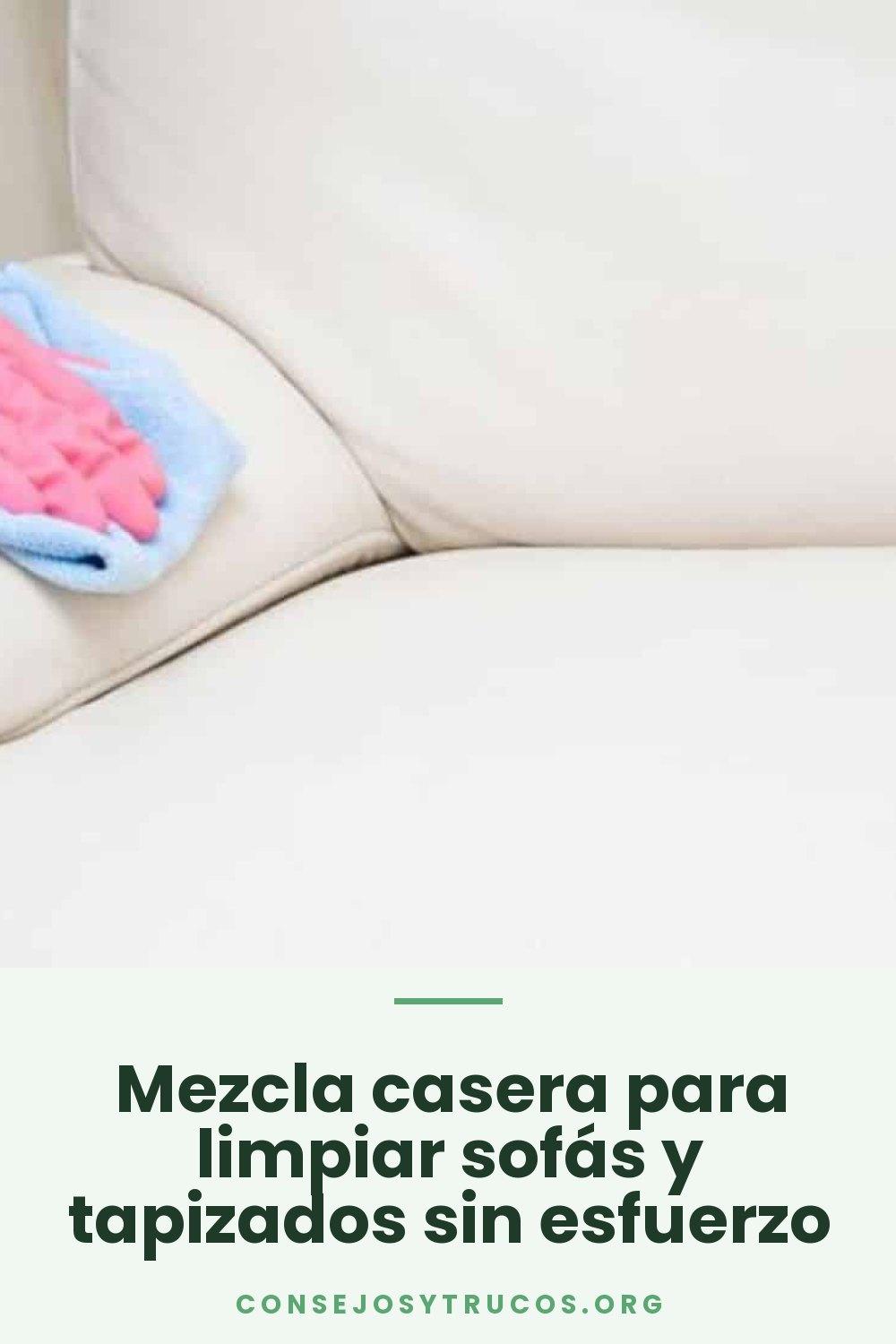 Mezcla casera para limpiar sofás y tapizados sin esfuerzo