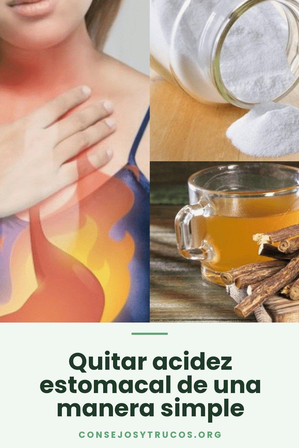 Quitar acidez estomacal de una manera simple