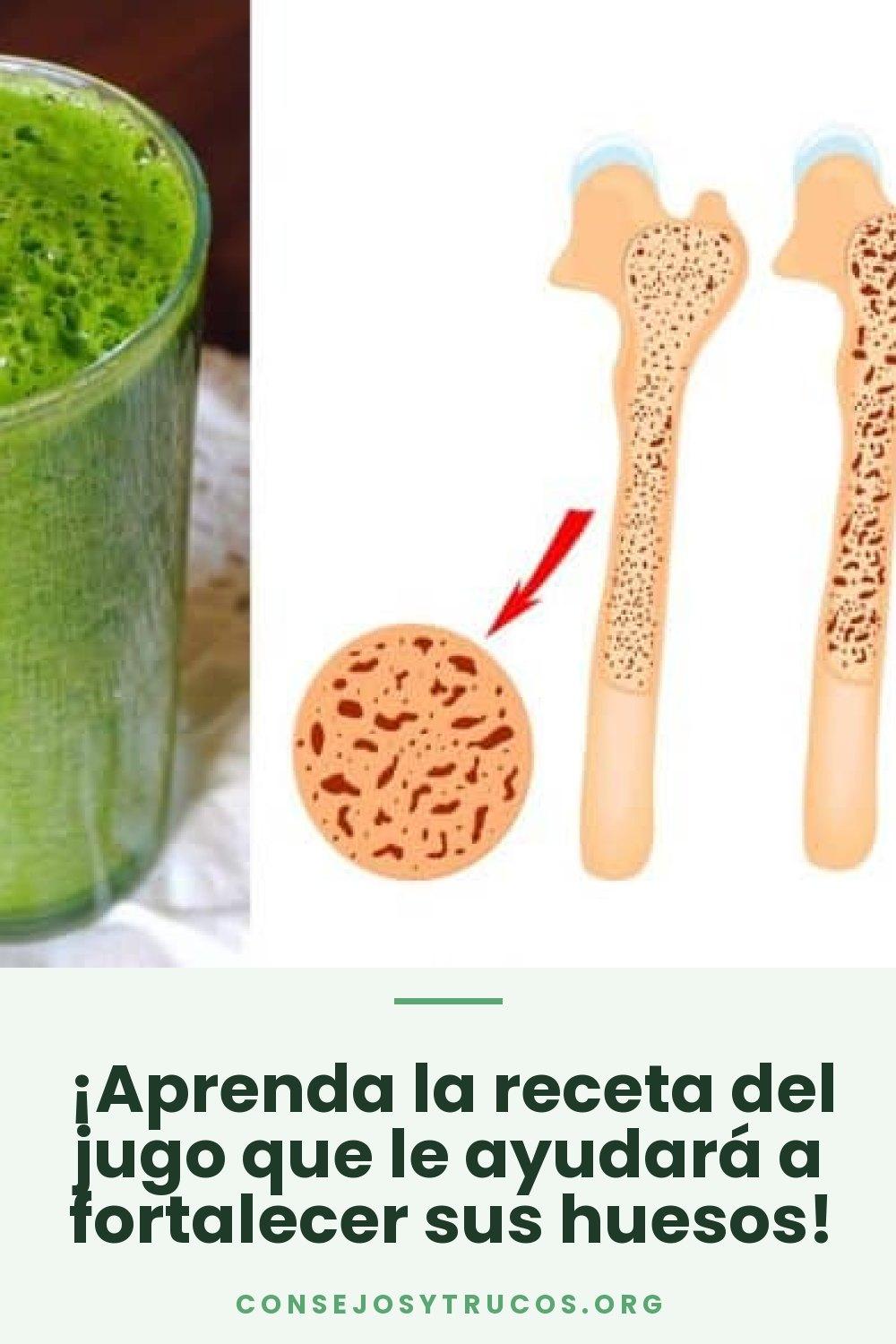 ¡Aprenda la receta del jugo que le ayudará a fortalecer sus huesos!