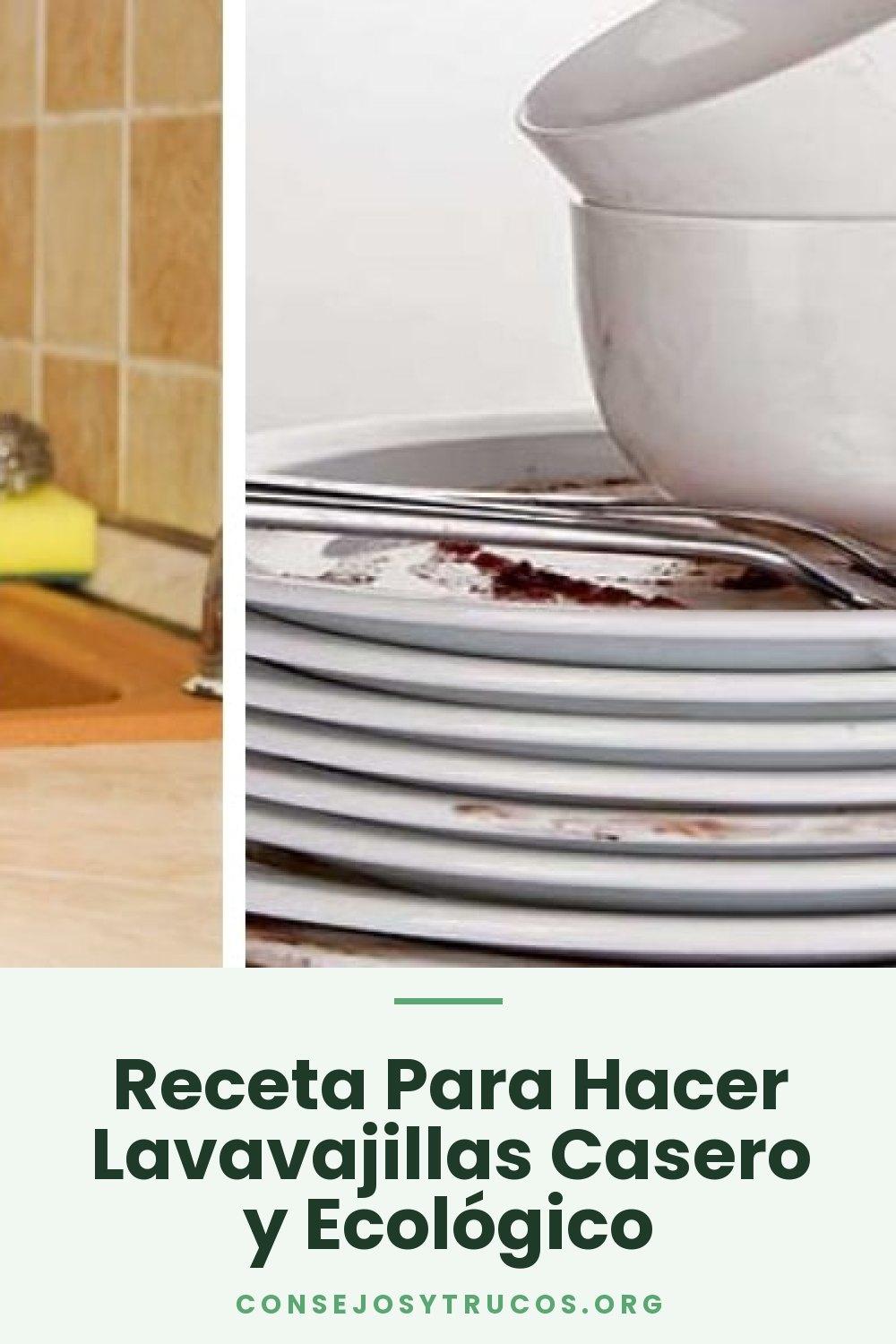 Receta Para Hacer Lavavajillas Casero y Ecológico