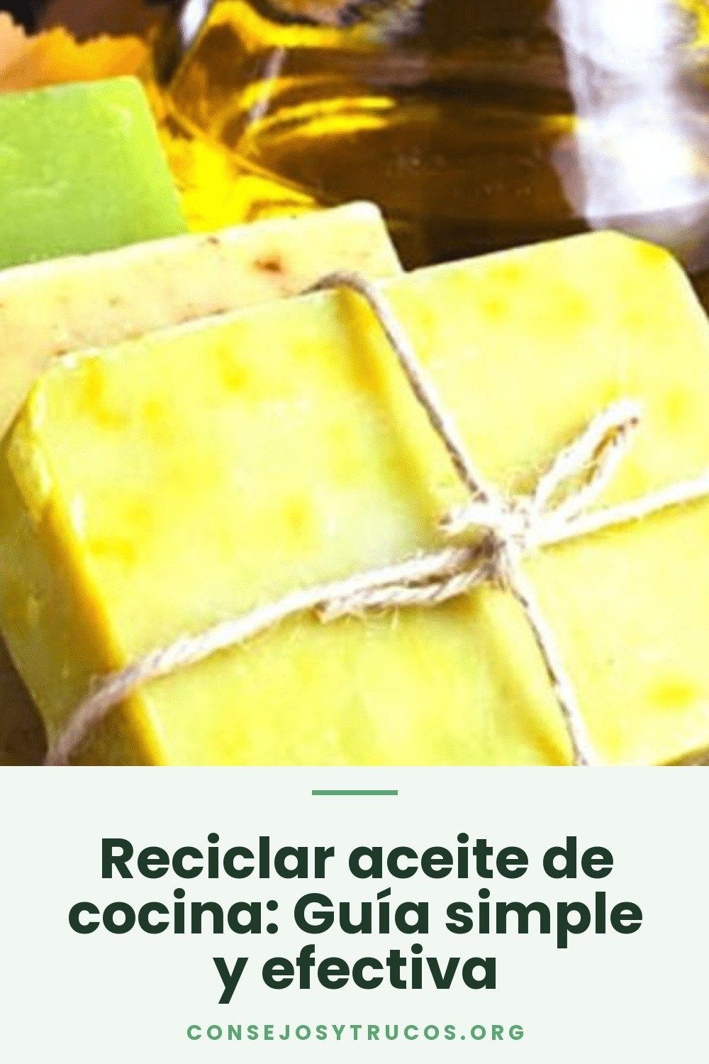Reciclar aceite de cocina: Guía simple y efectiva