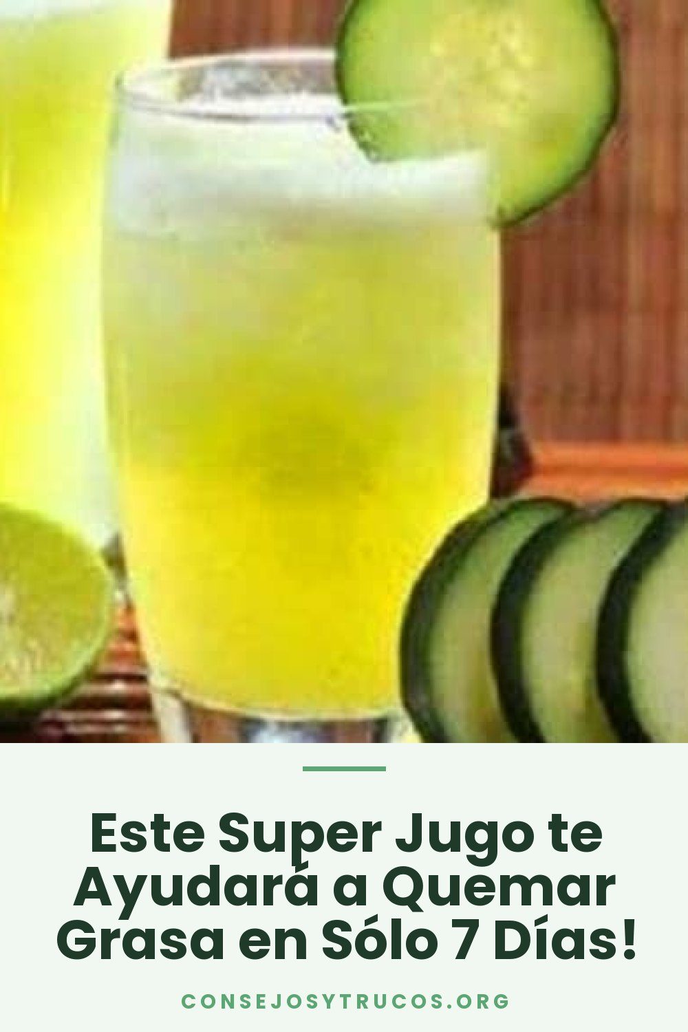 Este Super Jugo te Ayudará a Quemar Grasa en Sólo 7 Días!