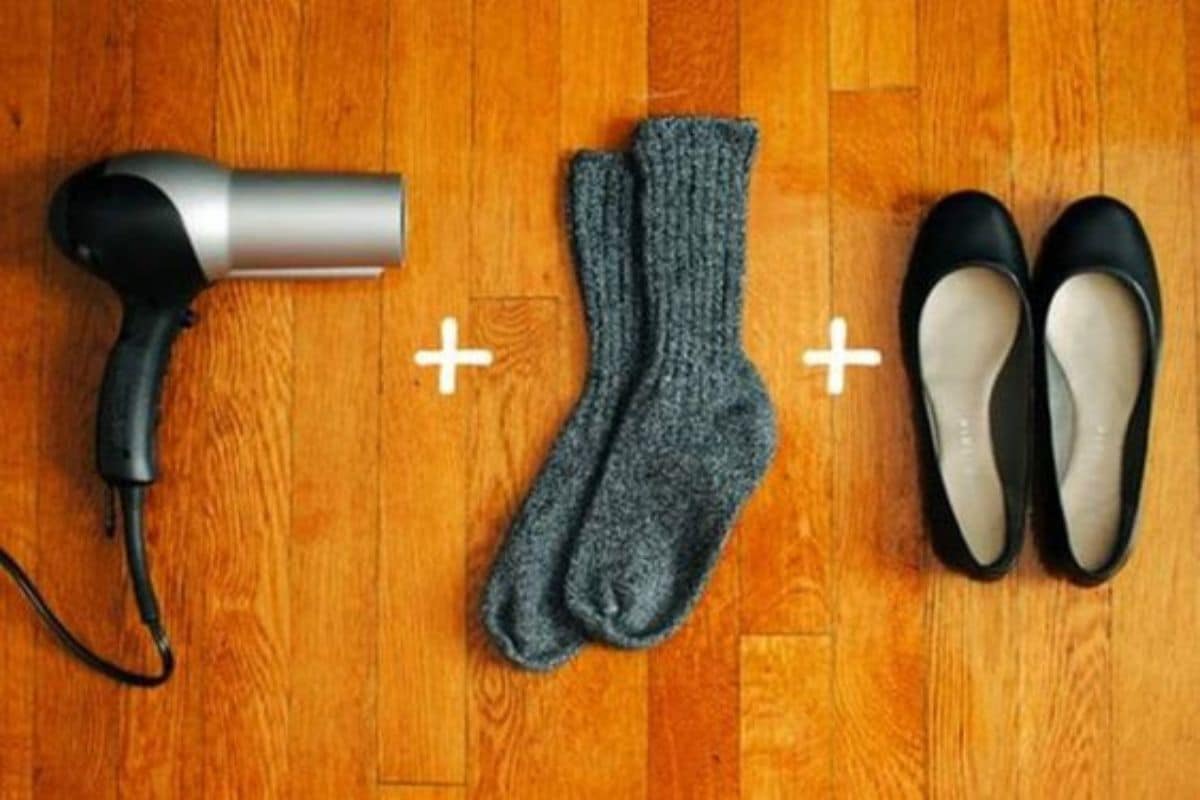 truco ingenioso para ampliar tus zapatos apretados