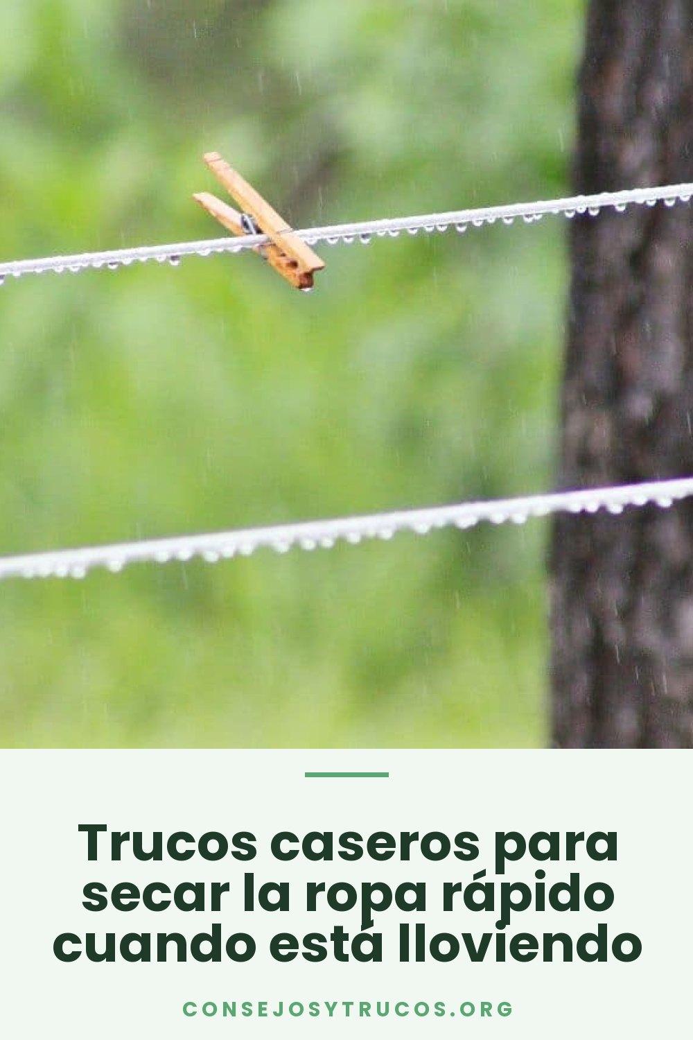 Trucos caseros para secar la ropa rápido cuando está lloviendo
