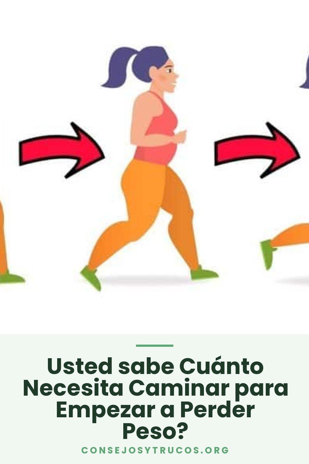 Usted sabe Cuánto Necesita Caminar para Empezar a Perder Peso?