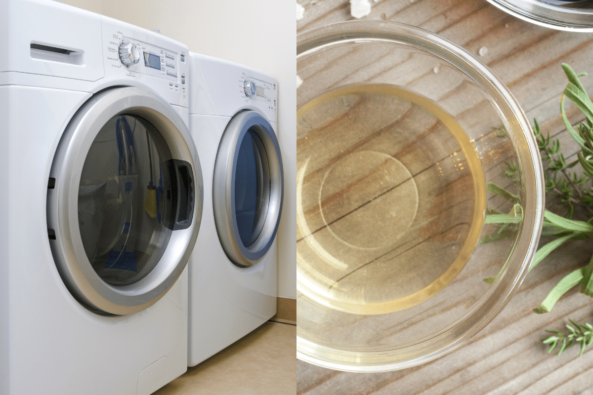 vinagre blanco en tu lavadora