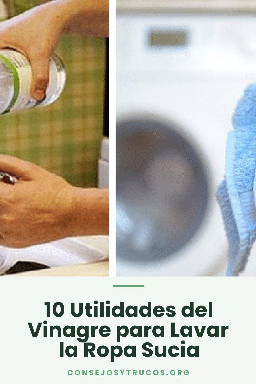 10 Utilidades del Vinagre para Lavar la Ropa Sucia